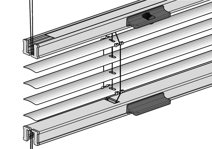 Verspannte Jalousie TwinLine